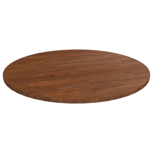 Round table top solid - oak, dark