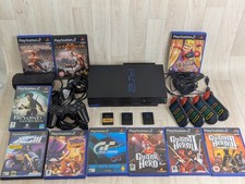 Sony PlayStation 2 Black Console + Modem + Multitap + Games + 3 Memory Cards 
