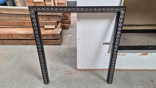 Metal fireplace surround - fireplace,