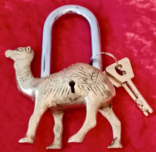 Handmade rustic gold camel - rustic,