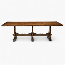 8 Foot Dining Table Solid Oak Refectory Fully Dismantles FREE UK Delivery