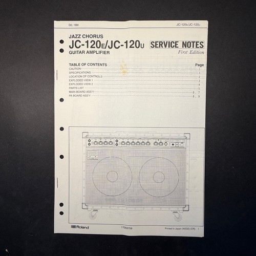 Vintage roland 120e 120u - roland, jc-120e/jc-120u