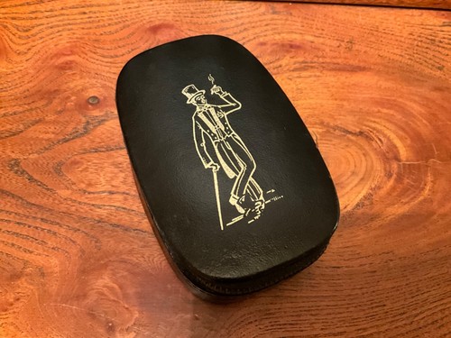 Vintage black leather - black,