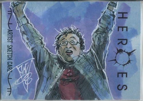 Heroes volume sketch - card, by