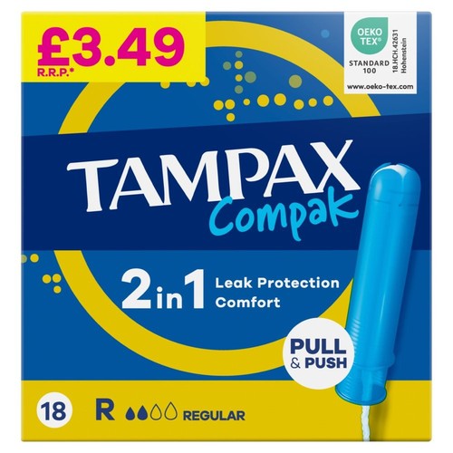 Tampax compak regular tampons - tampax,