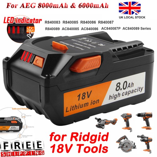 Ah for aeg 18v - 6.0,