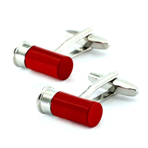 Shotgun cartridge cufflinks - shotgun,