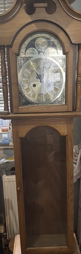 Wooden grandfather click with - wooden,