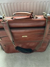 Leather Suit Carrier Luggage Bag