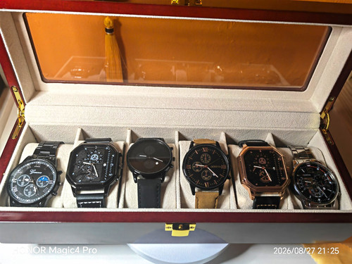 Luxury wooden watch box with - luxury, 6