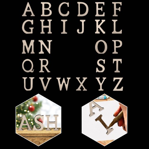 8cm mini laser cut alphabet - cut,