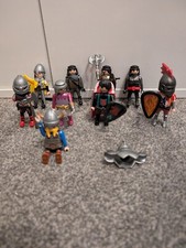 Playmobil Knights/Vikings Figure X9  Bundle With Accessories