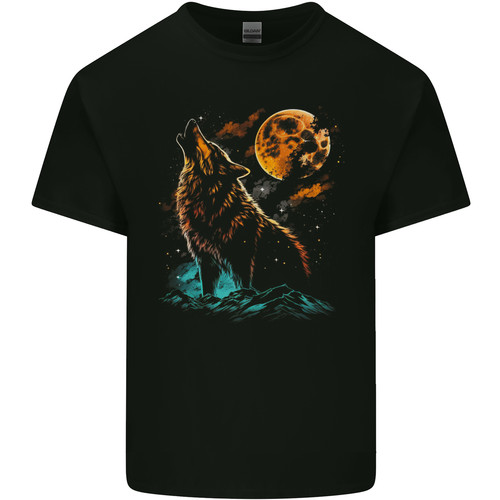 Wolf howling with the - wolf, moon