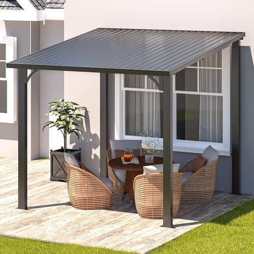 Hardtop lean gazebo - lean-to,