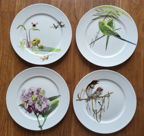Set four antique cauldon - antique,