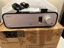 Peachtree Decco Hybrid Tube Integrated Amplifier boxed with remote