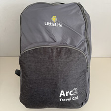 LittleLife Arc 2 Superlight Travel Cot with Mattress, Sheet and Carry Bag