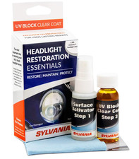SYLVANIA Headlight Restoration Kit 3 Easy Steps to Restore Sun Damage Headlight