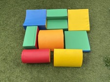 Set of 8 soft play shapes 