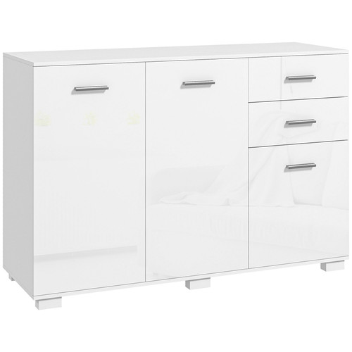 Sideboard high gloss - sideboard, white