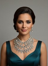 Clear Crystal Statement Bib