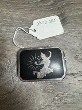 Vintage Siam jewelry goddess belt buckle silver Bin E 