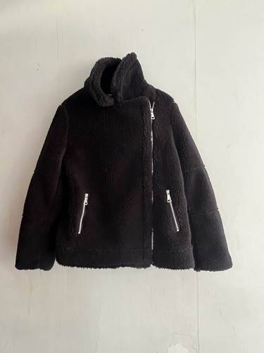 Black short borg - black, aviator