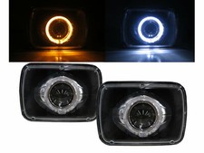 MR2 85-95 Coupe 2D Guide LED Angel-Eye Projector Headlight Black for TOYOTA RHD