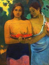 Paul Gauguin Two Tahitian