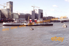35mm Colour Slide of P.S.WAVERLEY-Paddle Steamer-Pool of London - Sept 1985