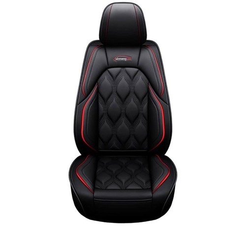 Car seat covers black red - seat, pu