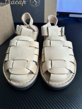 Women's Fracap Ola Sandals, Leather, Sand Colour, Size 39 (UK 6)