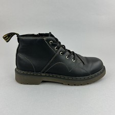 Dr Martens Beau Black Leather Ankle Lace Zip Monkey Casual Boots Size EU36 UK3