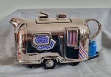 Airstream Teapottery Novelty Teapot Camping Americana Vintage 