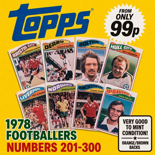 1978 topps footballers - footballers, cards