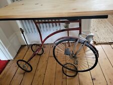 Rustic Side Table,Vintage Console/Hallway Tricycle - Flower Pot Stand Table