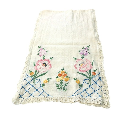 Vintage embroidered runner - embroidered,