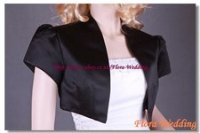 SATIN BRIDAL BOLERO/WEDDING JACKET/SHRUG/WRAP/CAPELET