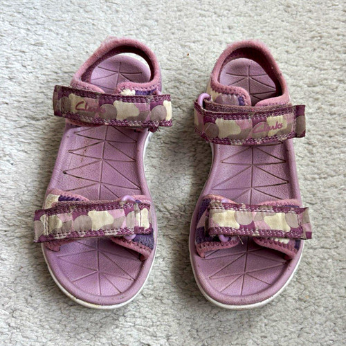 Clarks girls purple camouflage - girls,