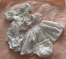 2 x  baby Girl Party dresses -  3 - 6 months