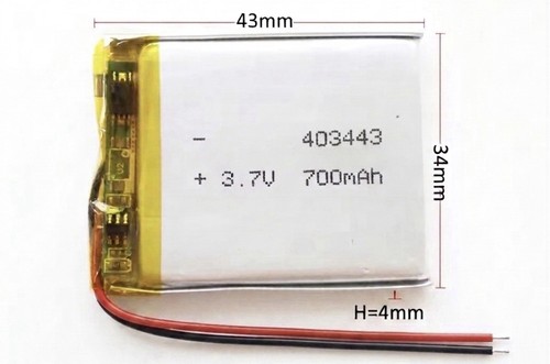 700mah 403443 lipo - 700mah,