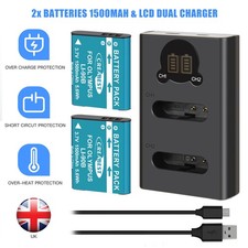 2x LI-90B LI-92B Battery & LCD