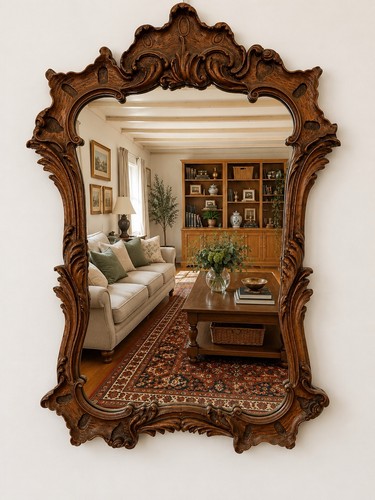 Vintage french style mirror - vintage,