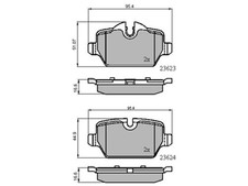 DriveTec PAD1924 Brake Pad Set