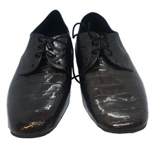 Dance Steps by Freed of London Kelly Dark Brown Croc PI Mens UK8