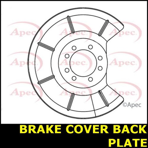 Brake cover back plate - cover,