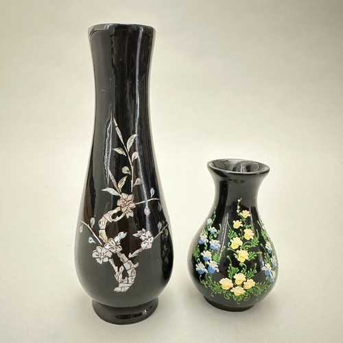 Vintage vases asian black - vintage,