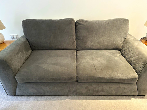 Dfs grey fabric seater - fabric,