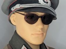 Reproduction WWII German Luftwaffe Umbral Sunglasses Vintage 1940s Red Brown