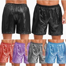 UK Men's Shiny Elastic Waist